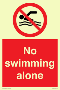 No swimming alone